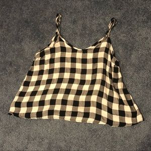 Black and White Gingham tank top S